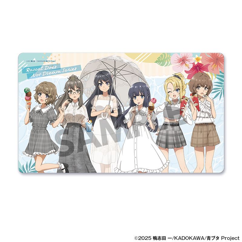 青春ブタ野郎シリーズ 描き下ろしラバーマット バカンス ver. - official product image | AniSmile