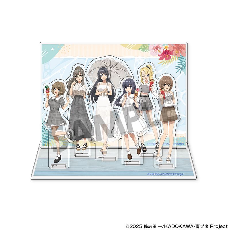 青春ブタ野郎シリーズ 背景付き描き下ろしアクリルスタンド バカンス ver. - official product image | AniSmile
