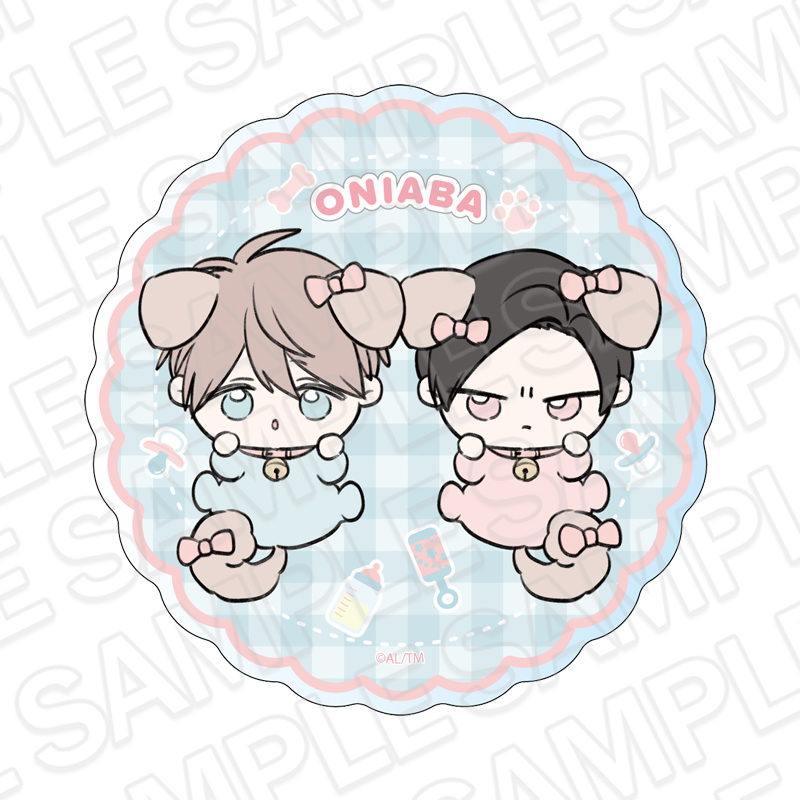 鬼上司・獄寺さんは暴かれたい。 アクリルコースター 獄寺楓&庄司圭太 With Doggy - official product image | AniSmile