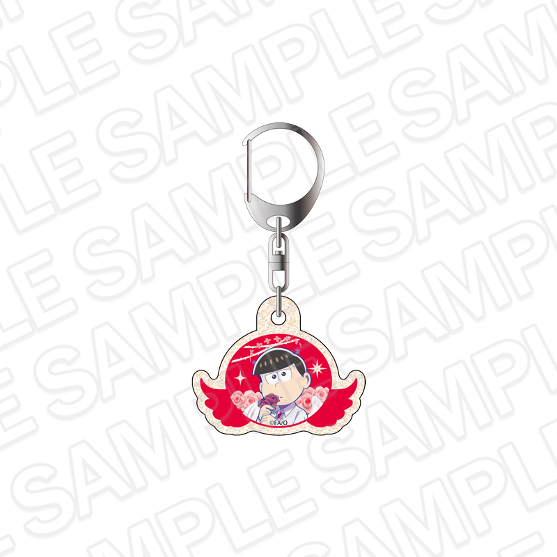 おそ松さん ラメアクリルキーホルダー おそ松 Angel ver. 图片 2 | AniSmile