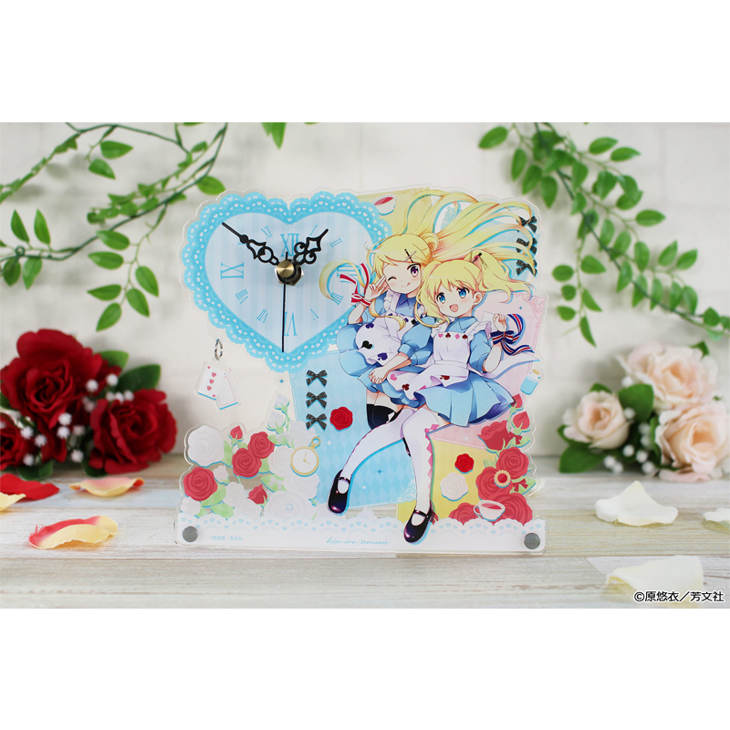 きんいろモザイク アクリル置時計 - official product image | AniSmile