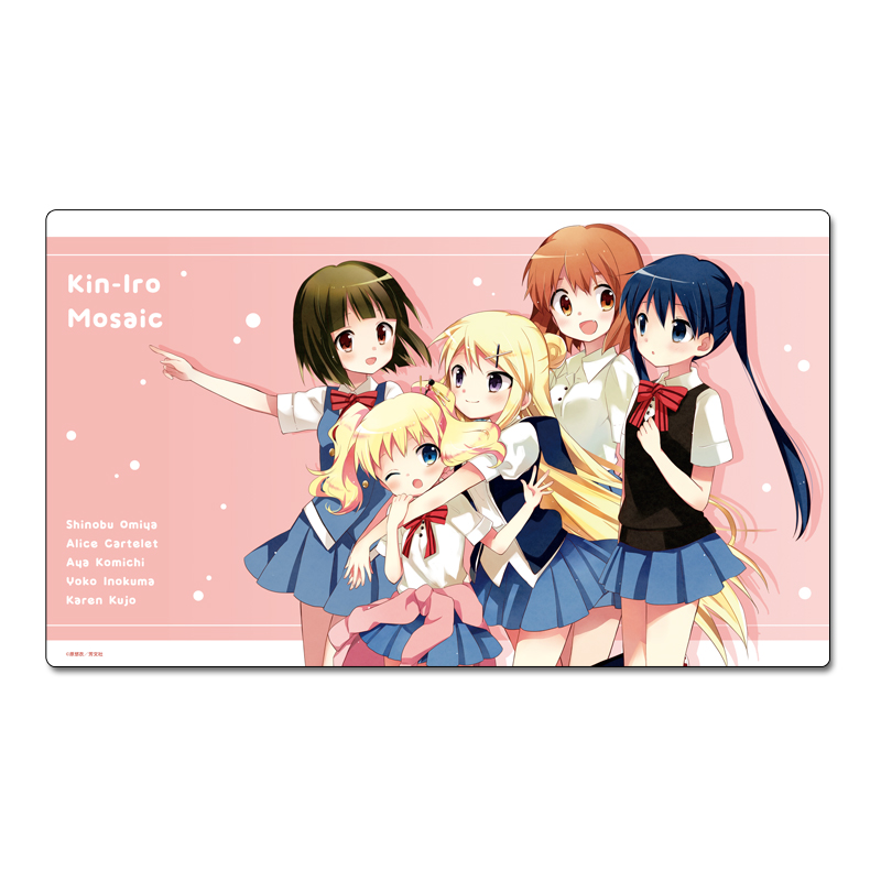 きんいろモザイク デスクマット【夏服】 - AniSmile
