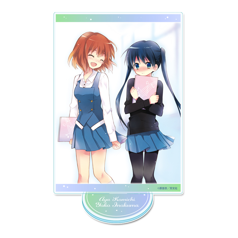 きんいろモザイク アクリルビジュアルボード【小路綾&猪熊陽子】 - official product image | AniSmile
