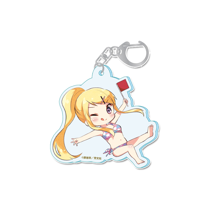 きんいろモザイク アクリルキーホルダー【九条カレン】水着ver. 图片 5 | AniSmile