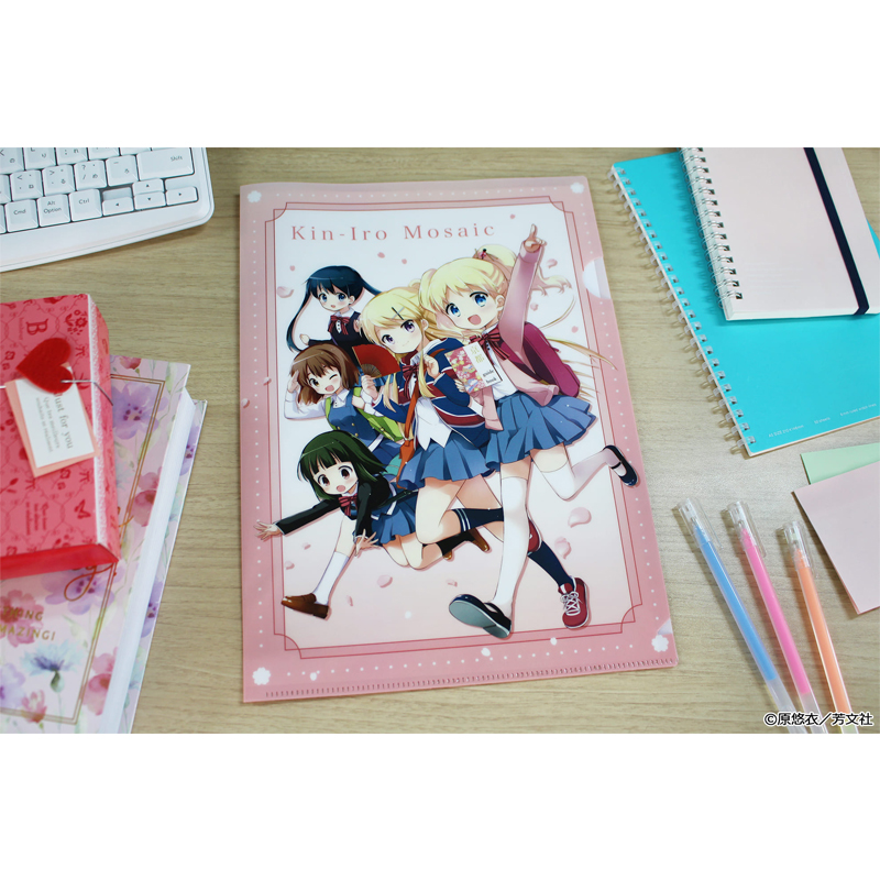 きんいろモザイク クリアファイル Image 4 | AniSmile