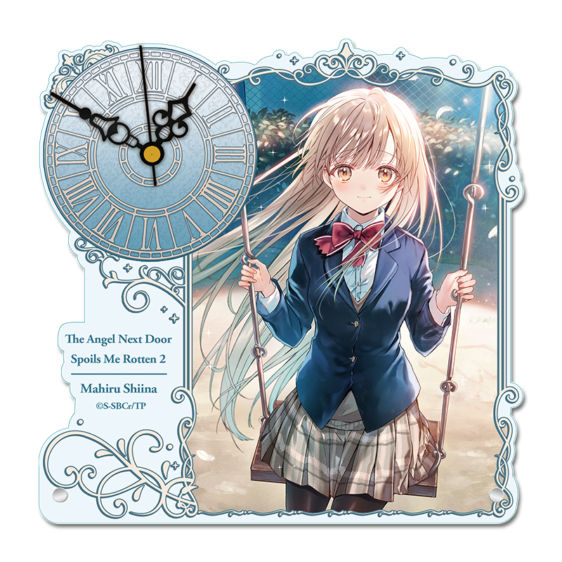 お隣の天使様にいつの間にか駄目人間にされていた件2 アクリル置時計 - official product image | AniSmile