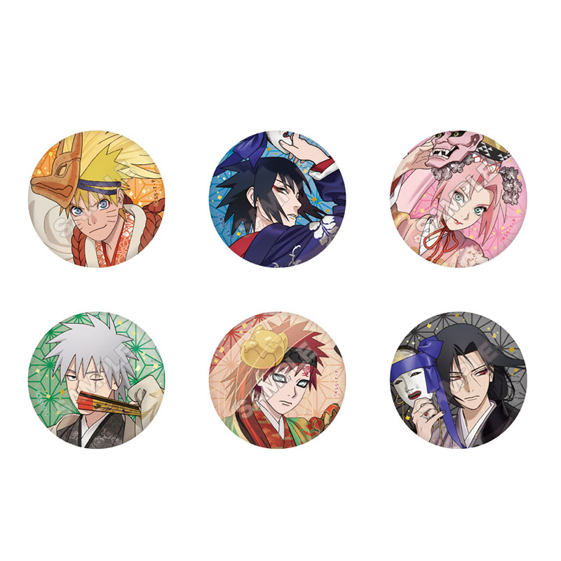 NARUTO 彩面華 缶バッジ ※1BOX=6入 - AniSmile
