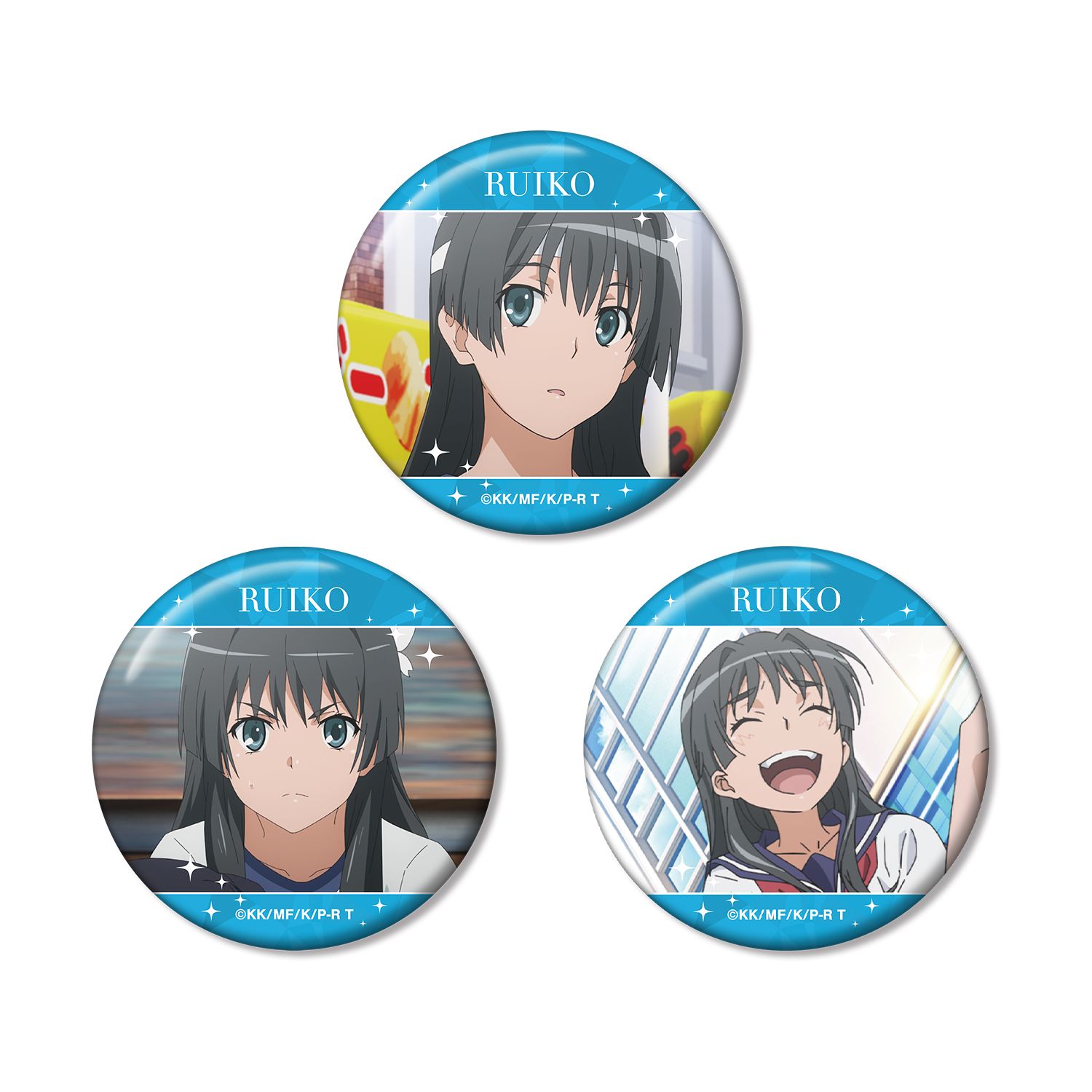 とある科学の超電磁砲T 佐天涙子 場面写缶バッジ3個セット - AniSmile