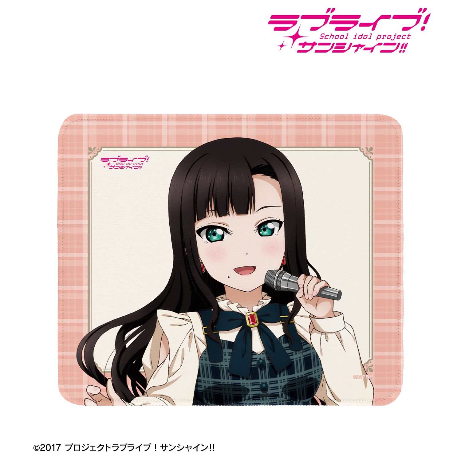 ラブライブ!サンシャイン!! 描き下ろし 黒澤ダイヤ チェックワンピース衣装ver. マウスパッド Image 2 | AniSmile