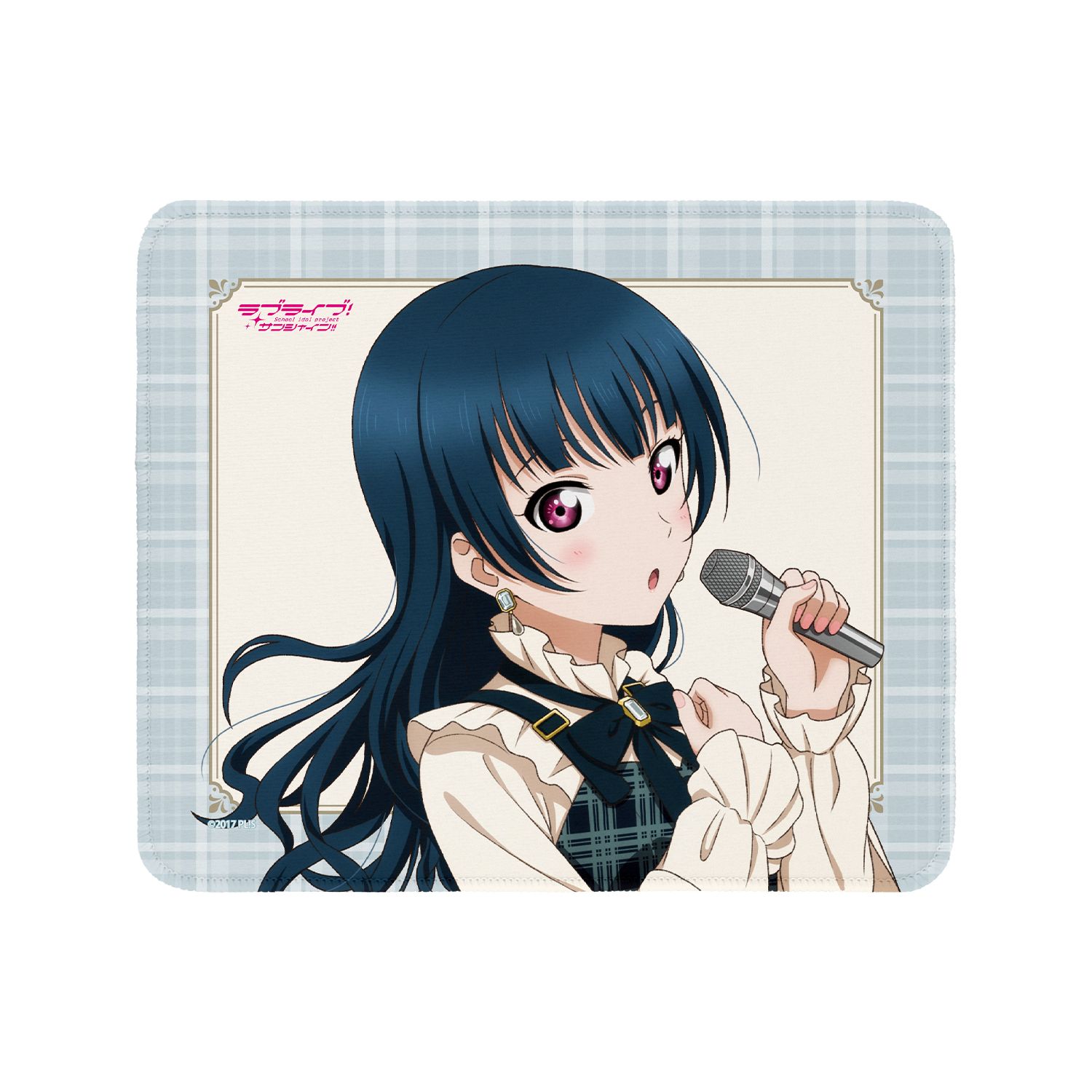ラブライブ!サンシャイン!! 描き下ろし 津島善子 チェックワンピース衣装ver. マウスパッド - AniSmile