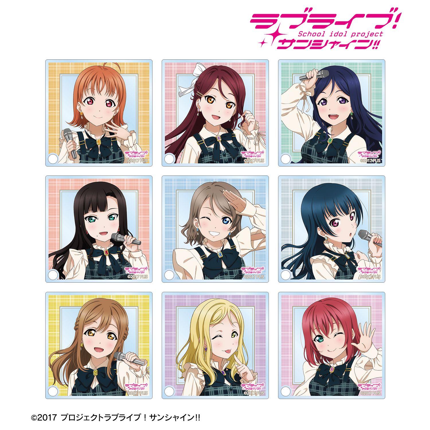 ラブライブ!サンシャイン!! 描き下ろし チェックワンピース衣装ver. トレーディングアクリルスタンドパネル(単位/単品) 图片 3 | AniSmile