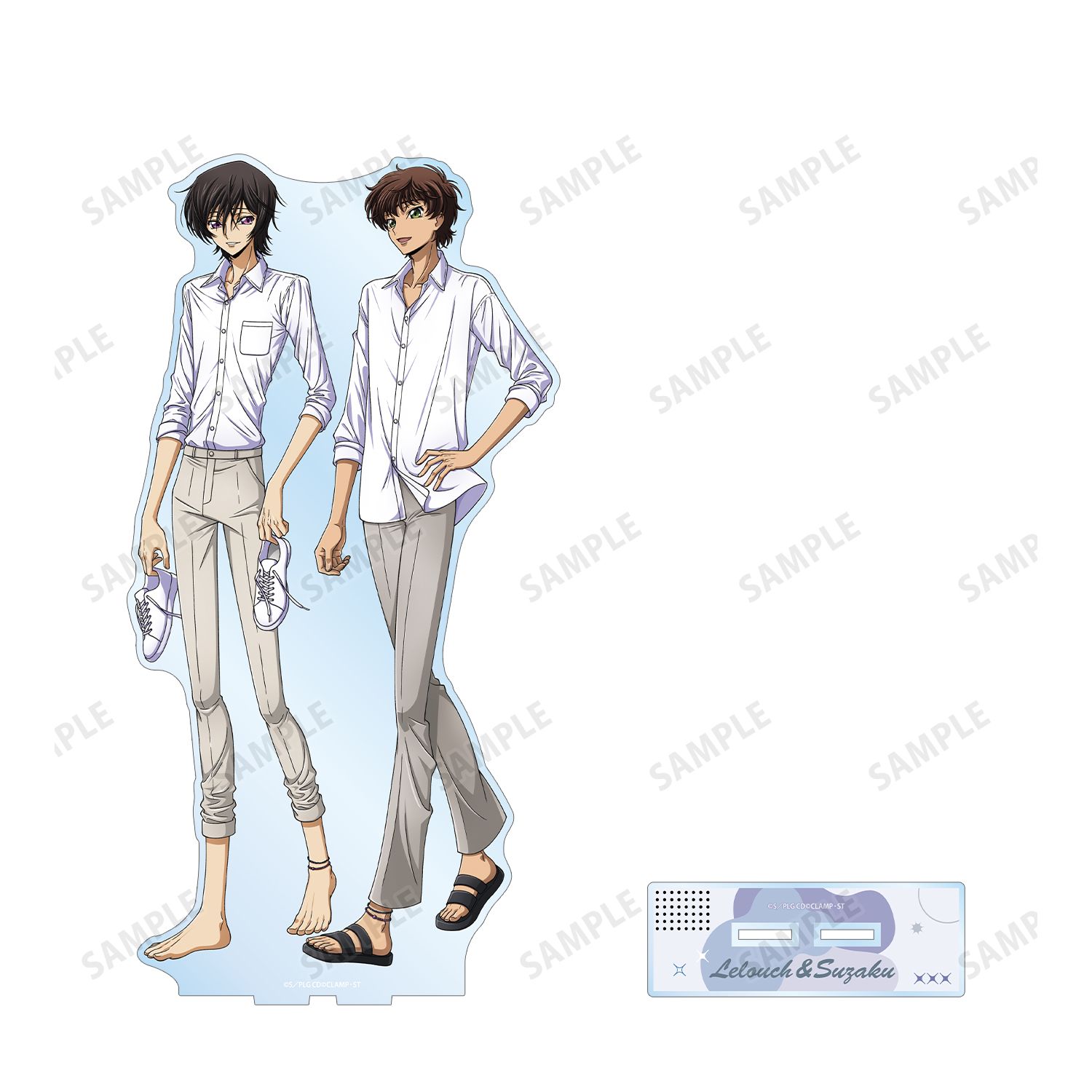 コードギアス 反逆のルルーシュ 描き下ろし ルルーシュ&スザク 夜の海ver. 特大アクリルスタンド 画像 3 | AniSmile
