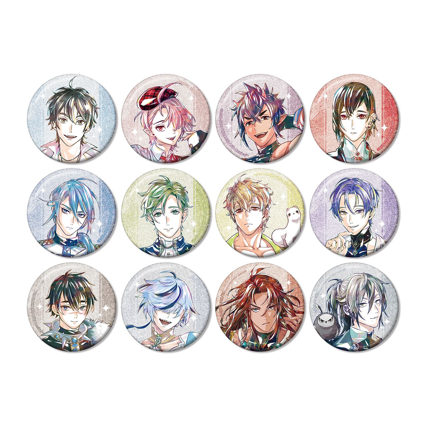 NU: カーニバル トレーディング Ani-Art グリッター缶バッジ(単位/単品) - AniSmile