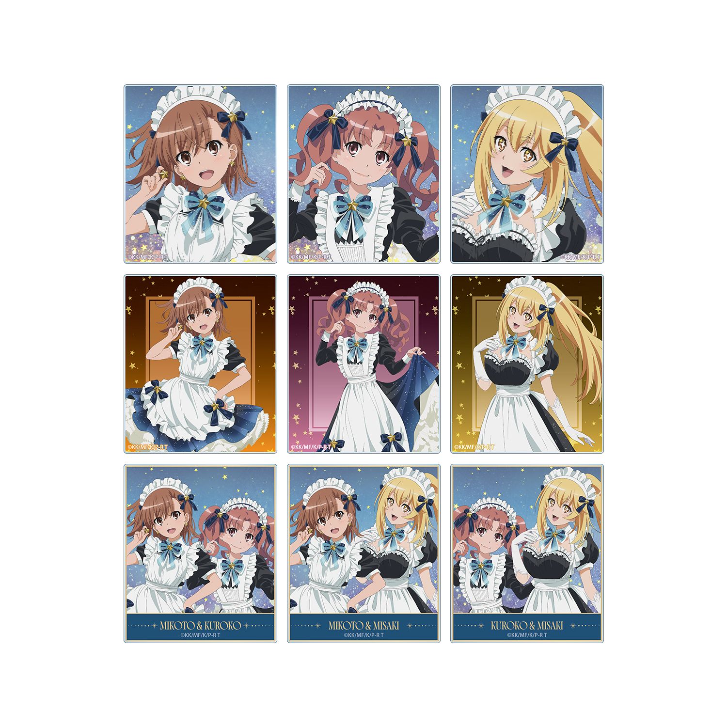 とある科学の超電磁砲T 描き下ろし 星空メイドver. トレーディングアクリルカード(単位/単品) - AniSmile