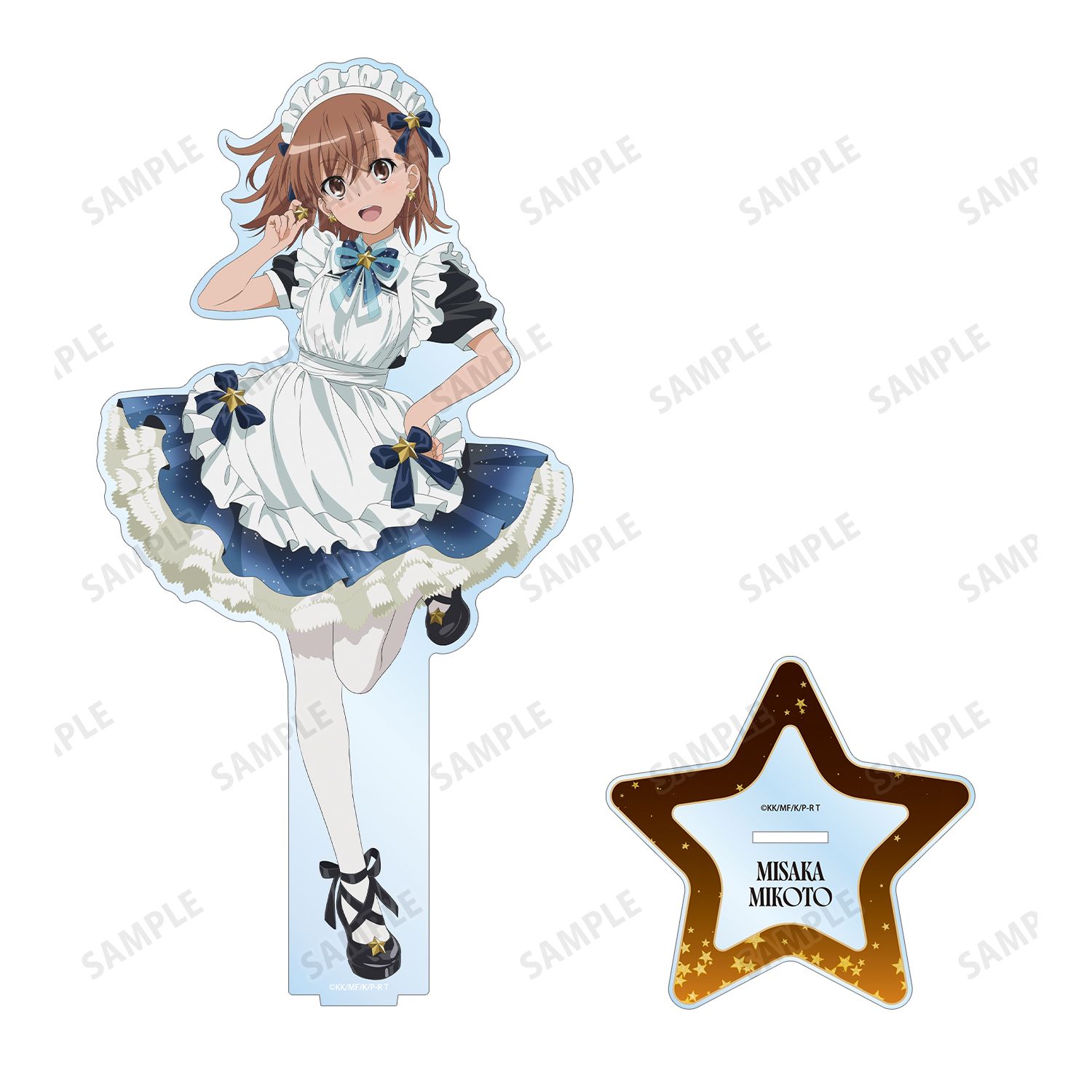 とある科学の超電磁砲T 描き下ろし 御坂美琴 星空メイドver. 特大アクリルスタンド Image 3 | AniSmile