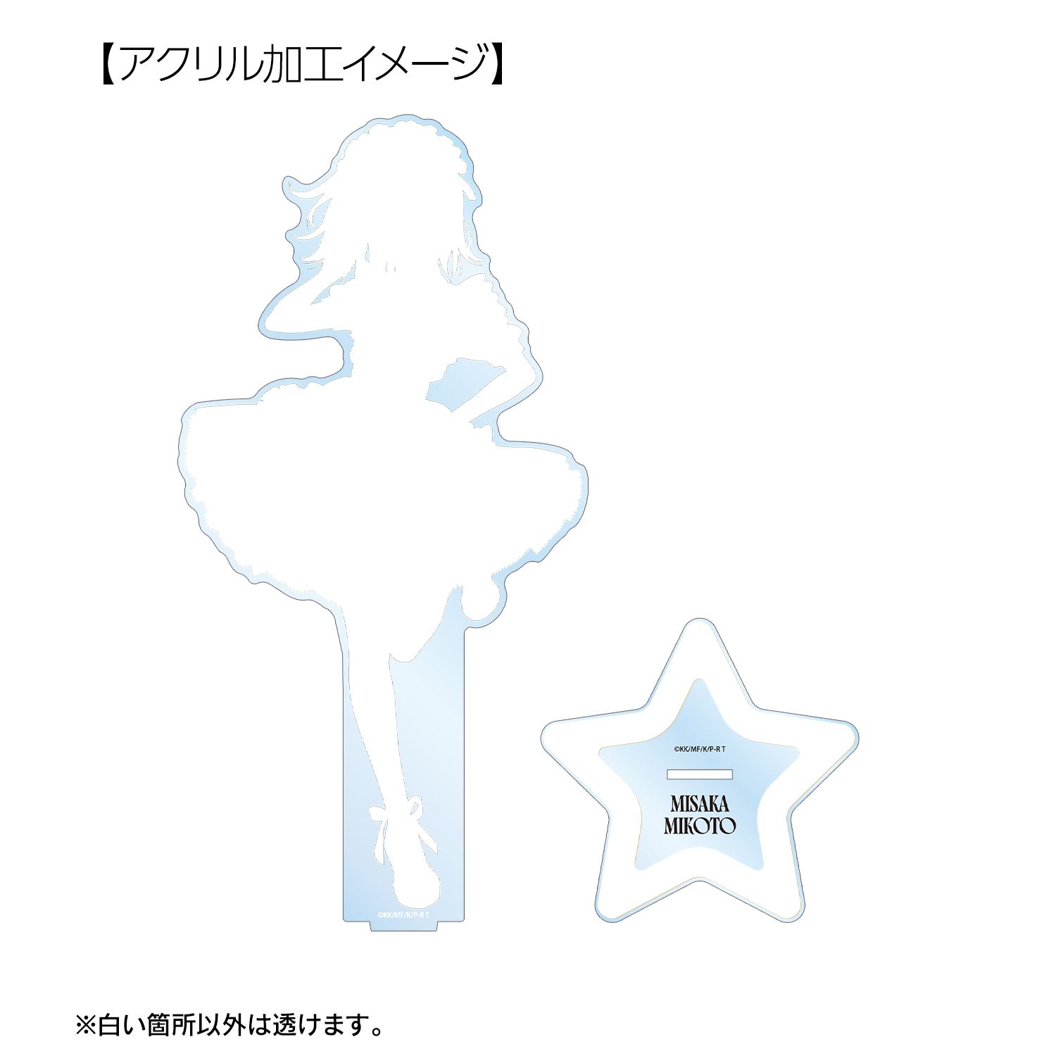 とある科学の超電磁砲T 描き下ろし 御坂美琴 星空メイドver. 特大アクリルスタンド Image 6 | AniSmile