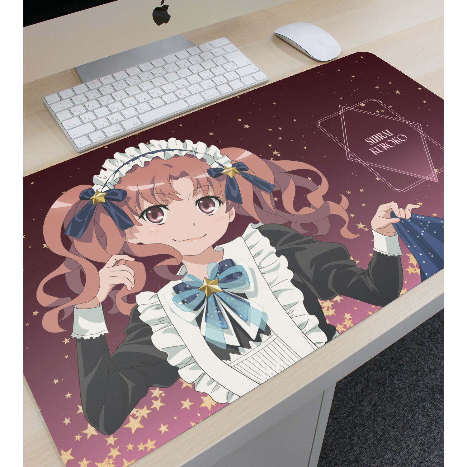 とある科学の超電磁砲T 描き下ろし 白井黒子 星空メイドver. マルチデスクマット 图片 3 | AniSmile