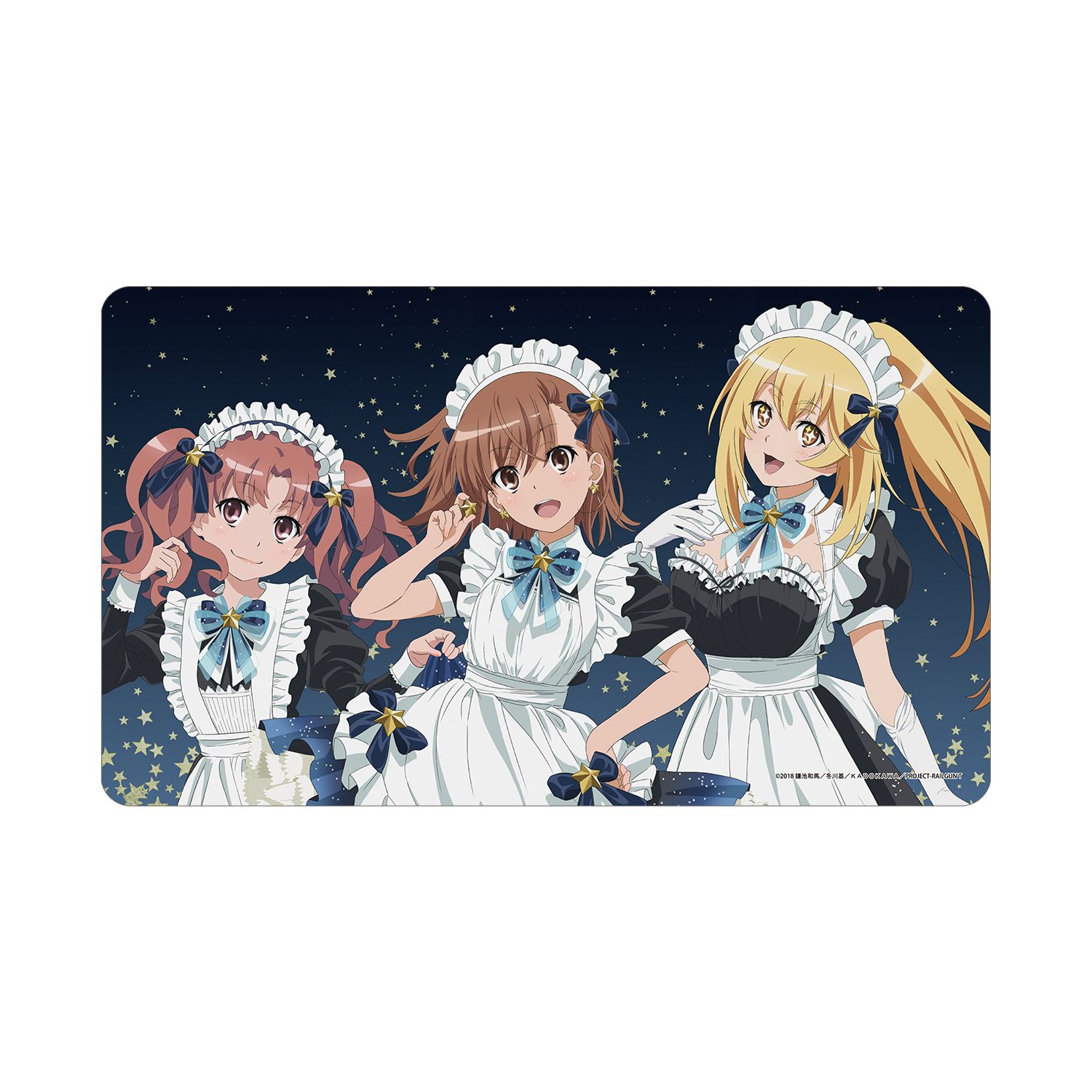 とある科学の超電磁砲T 描き下ろし 集合 星空メイドver. マルチデスクマット - AniSmile