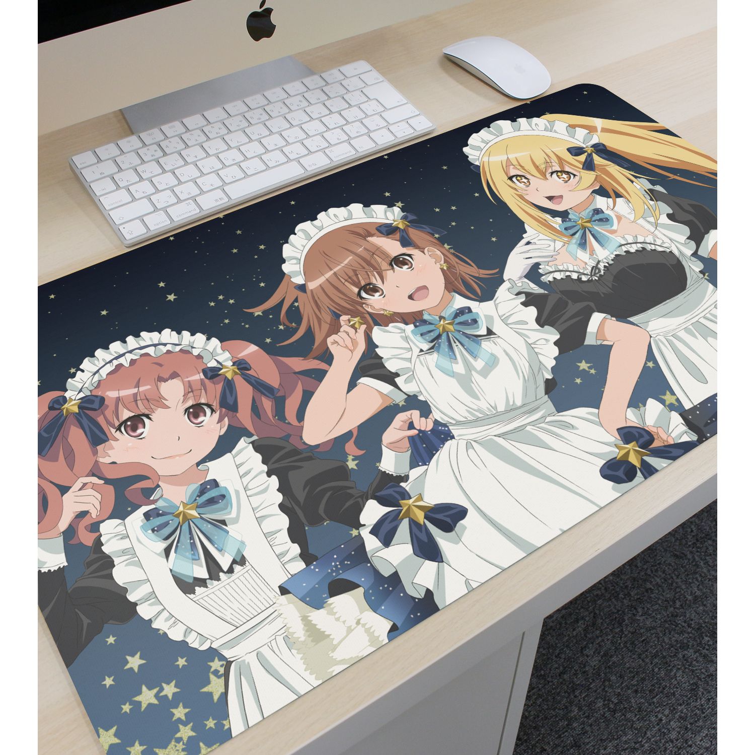 とある科学の超電磁砲T 描き下ろし 集合 星空メイドver. マルチデスクマット 画像 3 | AniSmile