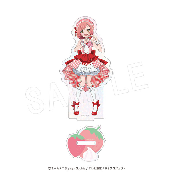 プリティーシリーズ ホロアクリルフィギュアスタンド Fruits gingham ver. 彩瀬なる - official product image | AniSmile