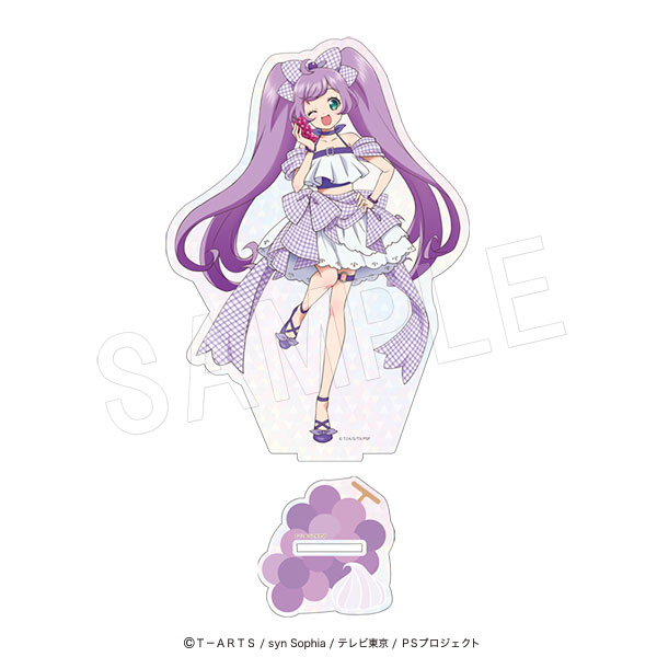 プリティーシリーズ ホロアクリルフィギュアスタンド Fruits gingham ver. 真中らぁら - official product image | AniSmile
