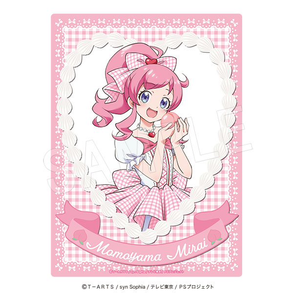 プリティーシリーズ ホロアクリルアートパネル Fruits gingham ver. 桃山みらい - 公式商品画像 | AniSmile
