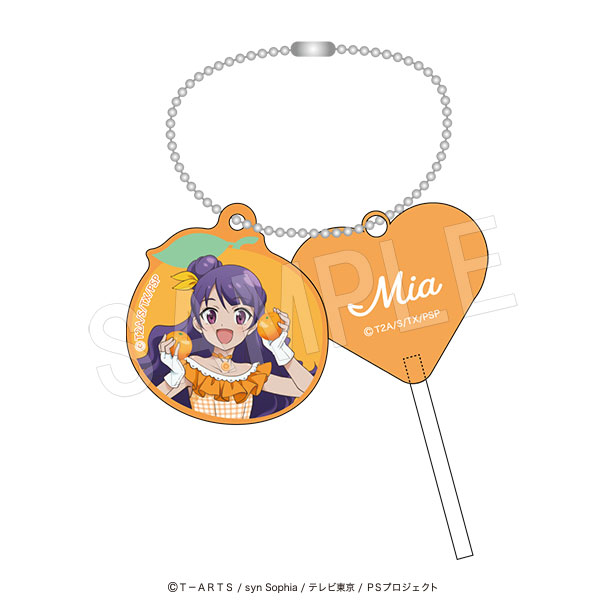 プリティーシリーズ ハートキャンディキーホルダー Fruits gingham ver. 上葉みあ - AniSmile