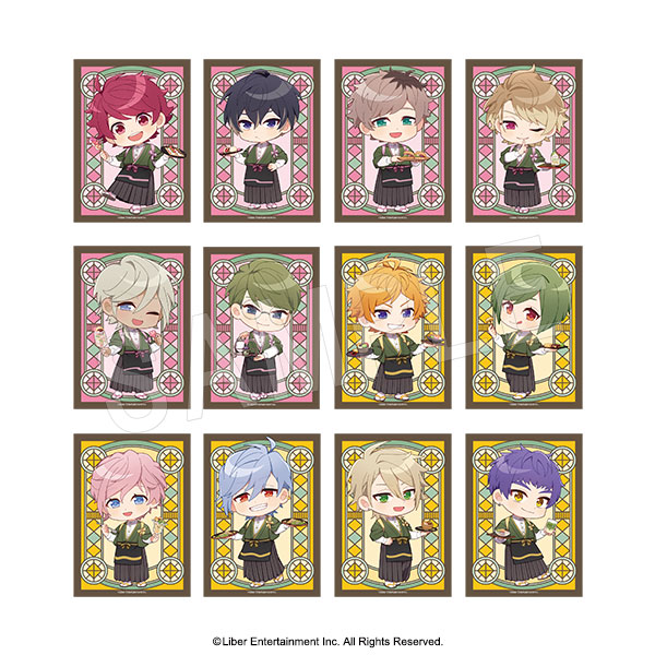 A3! トレーディングクリアカード 和風カフェ ミニキャラver. TypeA 1SET/12枚入 - official product image | AniSmile