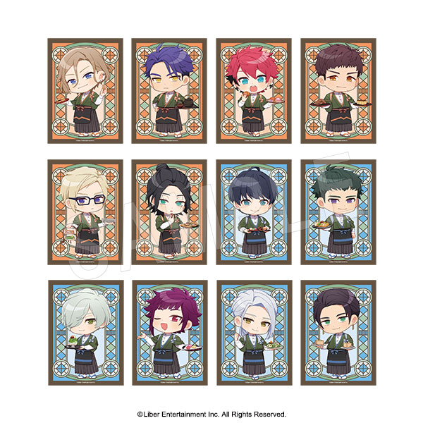 A3! トレーディングクリアカード 和風カフェ ミニキャラver. TypeB 1SET/12枚入 - official product image | AniSmile