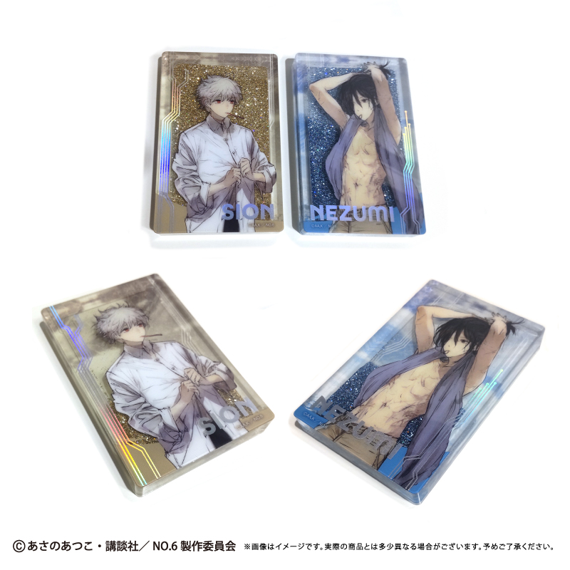 NO.6 グリッターアクリルブロック モーニング Ver. ネズミ 画像 2 | AniSmile