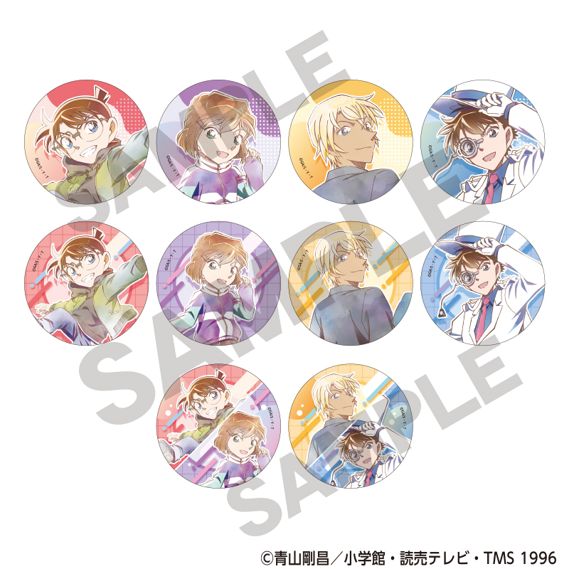 名探偵コナン トレーディングメタル缶バッジ ジャンプ クラパレット - official product image | AniSmile