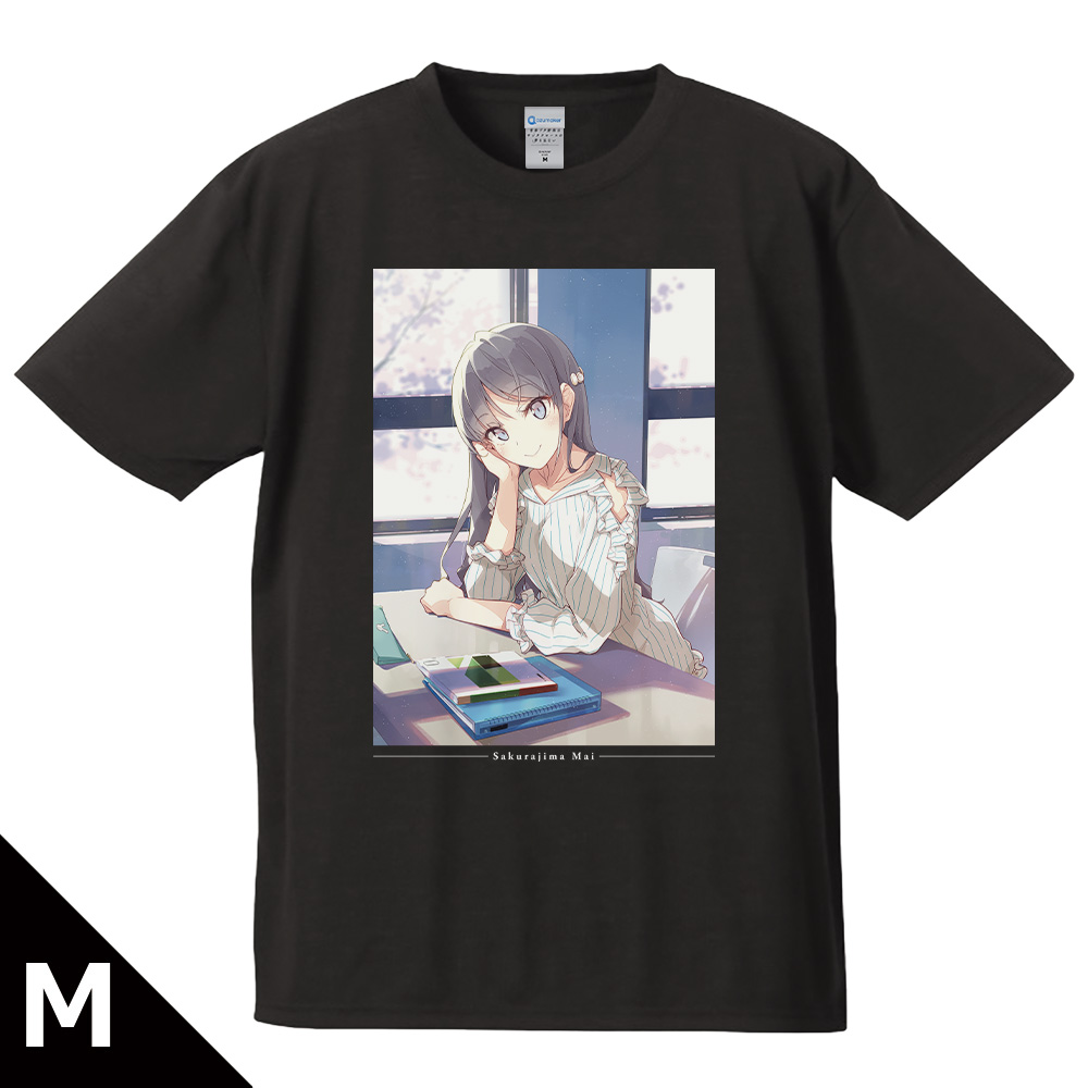 青春ブタ野郎はサンタクロースの夢を見ない Tシャツ 桜島麻衣 Mサイズ - official product image | AniSmile