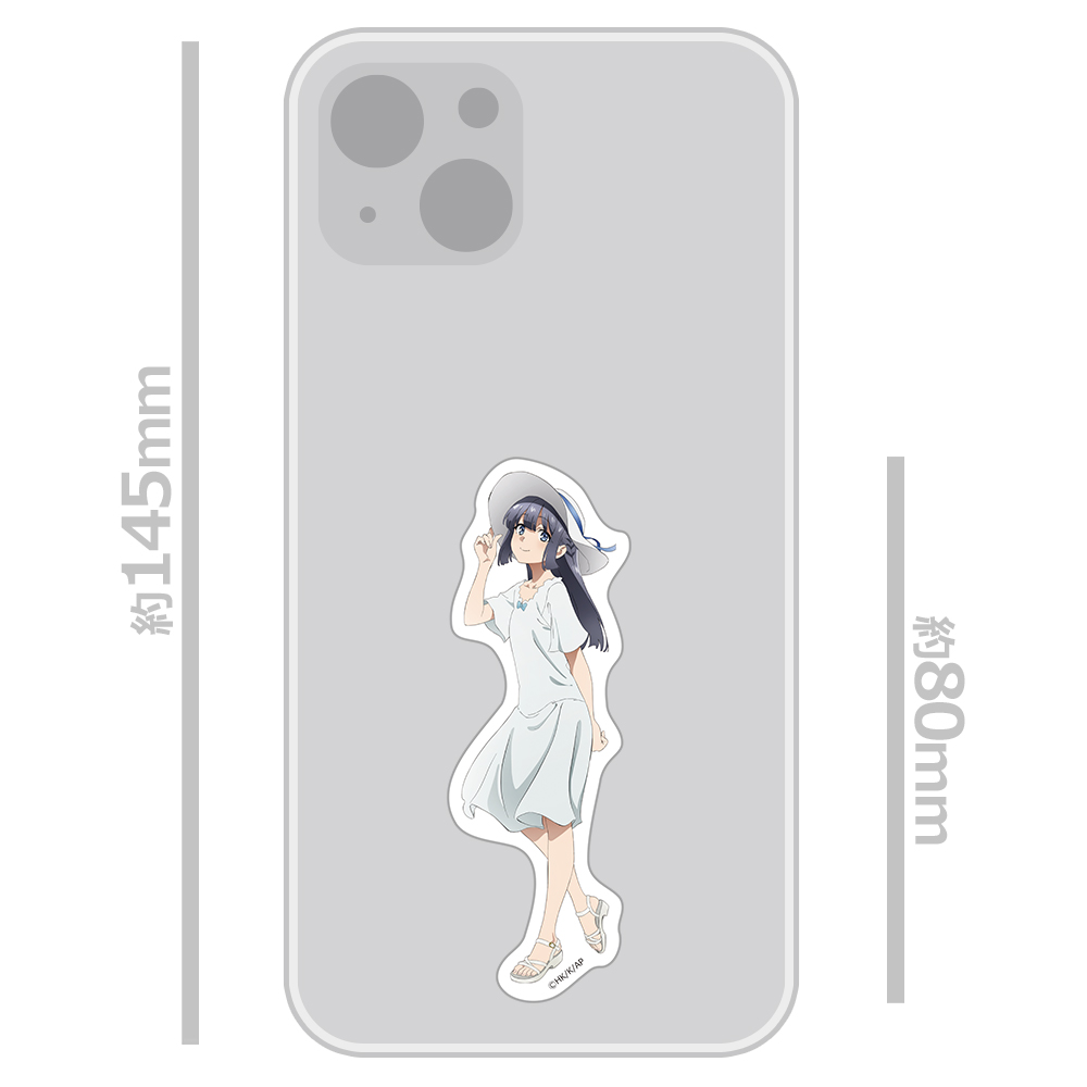 青春ブタ野郎はサンタクロースの夢を見ない ダイカットステッカー 牧之原翔子 画像 3 | AniSmile