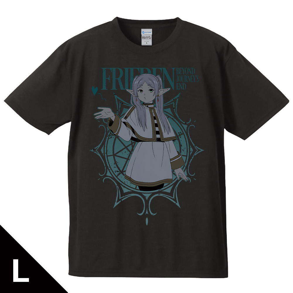 葬送のフリーレン Tシャツ フリーレン 投げキッスver. Lサイズ Image 2 | AniSmile