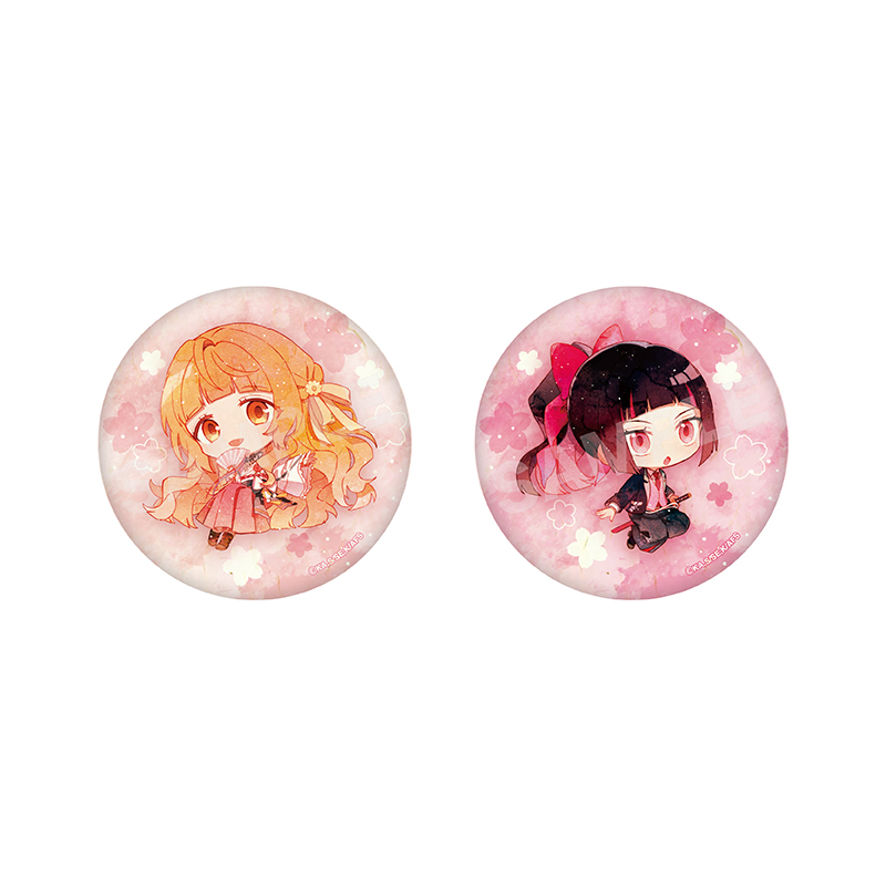 春夏秋冬代行者 春の舞 和紙缶バッジ(2個セット) /0 - AniSmile