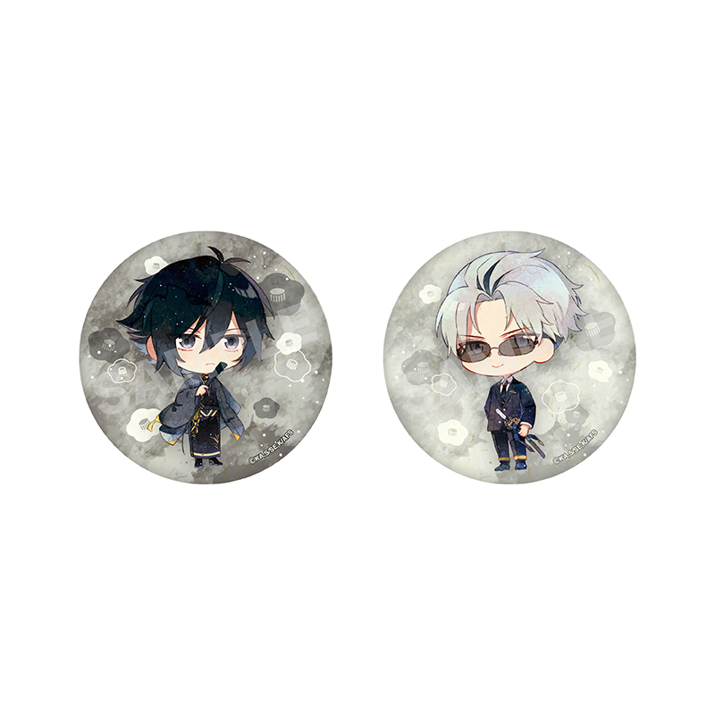 春夏秋冬代行者 春の舞 和紙缶バッジ(2個セット) /04 冬 - official product image | AniSmile