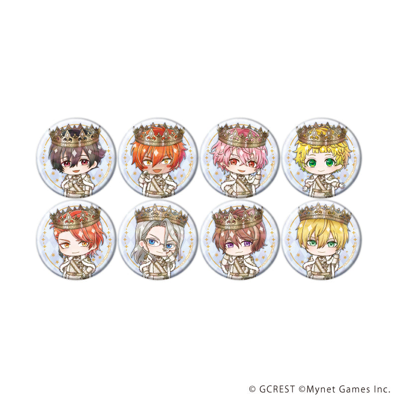 ホログラム缶バッジ(57mm)「夢王国と眠れる100人の王子様」31/ブラインド(全8種)(ミニキャライラスト) - AniSmile