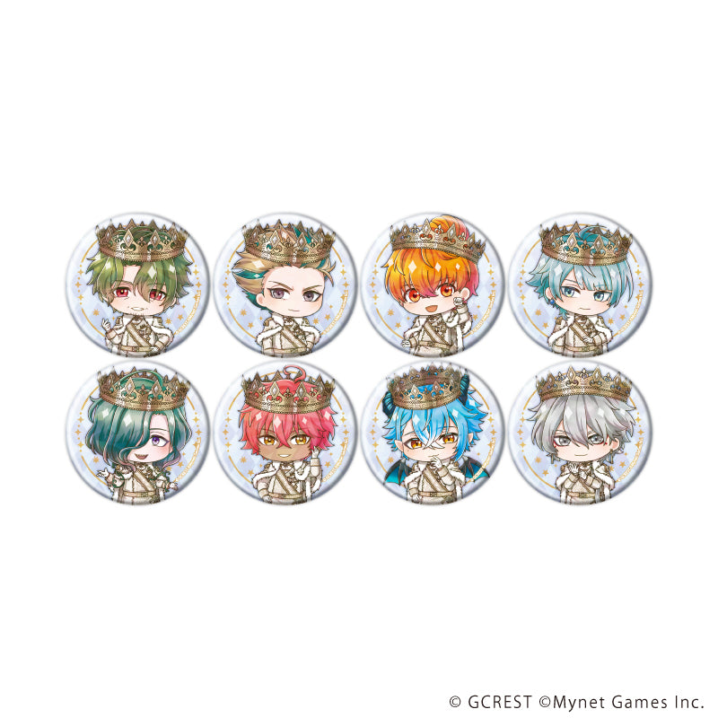 ホログラム缶バッジ(57mm)「夢王国と眠れる100人の王子様」30/ブラインド(全8種)(ミニキャライラスト) - AniSmile