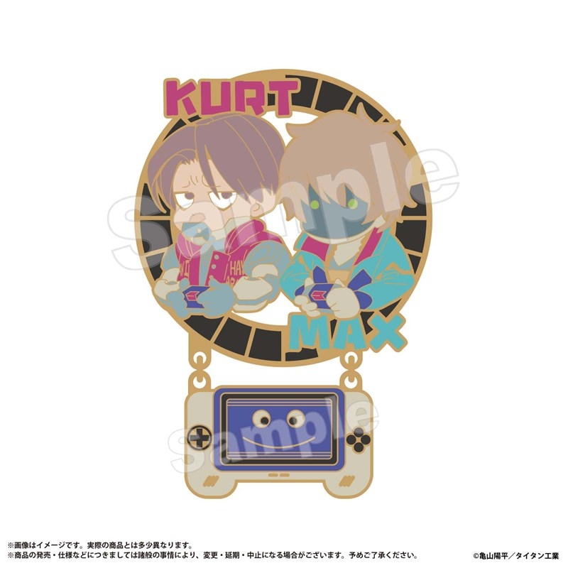 銀河特急ミルキーサブウェイ 10月 Cピンバッジカート&マックスミルキーサブウ - official product image | AniSmile