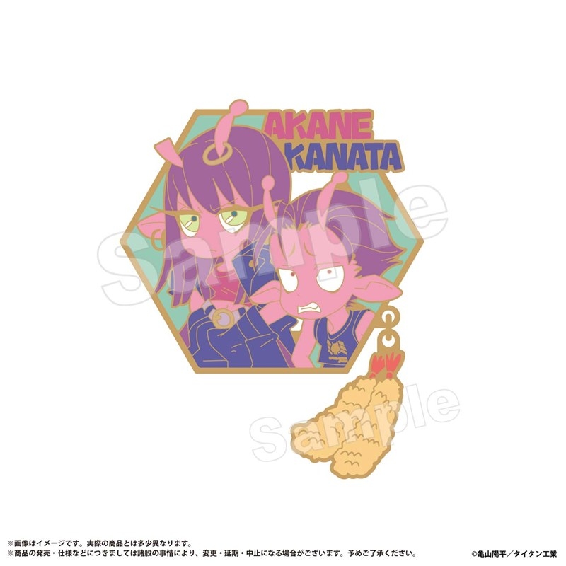 銀河特急ミルキーサブウェイ 10月 Cピンバッジアカネ&カナタミルキーサブウェ - AniSmile