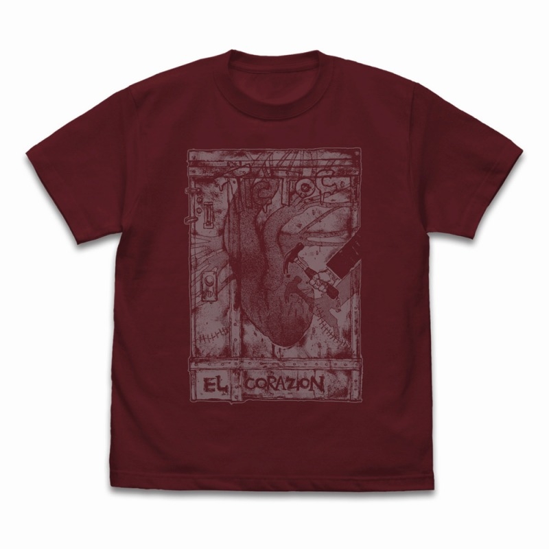 ドロヘドロ(原作版) 心「扉」Tシャツ/BURGUNDY-XL - AniSmile