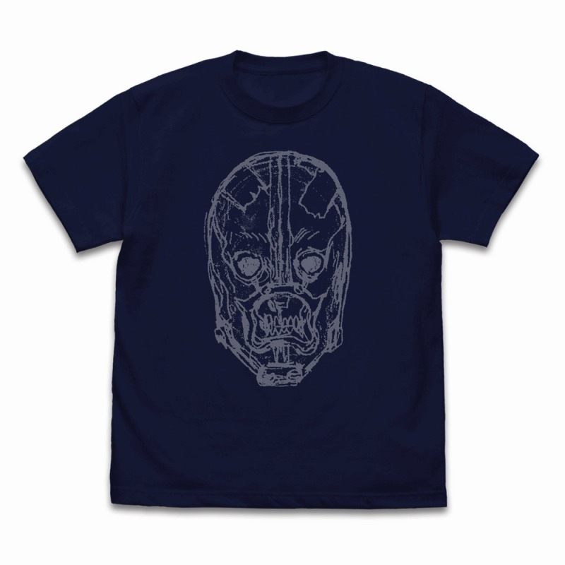 ドロヘドロ(原作版) 能井 マスク Tシャツ/NAVY-L - AniSmile