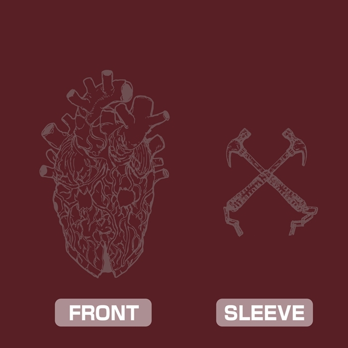 ドロヘドロ(原作版) 心 マスク Tシャツ/BURGUNDY-S Image 2 | AniSmile