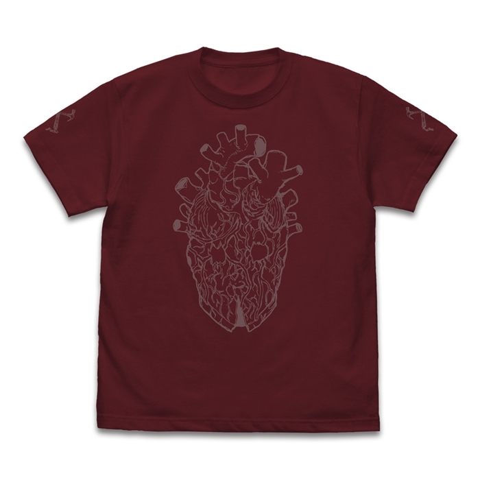 ドロヘドロ(原作版) 心 マスク Tシャツ/BURGUNDY-L - AniSmile