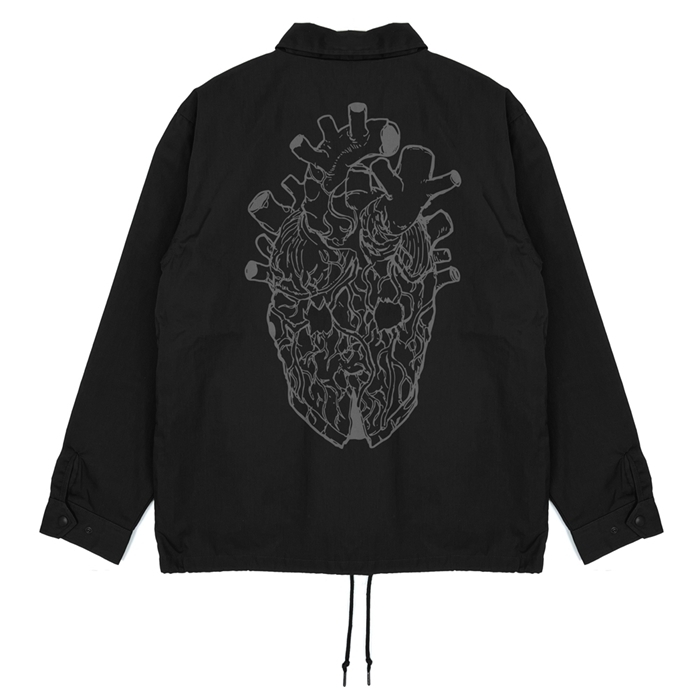 ドロヘドロ(原作版) 心 マスク T/Cコーチジャケット/BLACK-XL Image 3 | AniSmile