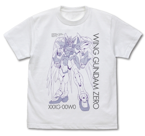 ウイングガンダムゼロ EW Tシャツ/WHITE-XL - AniSmile
