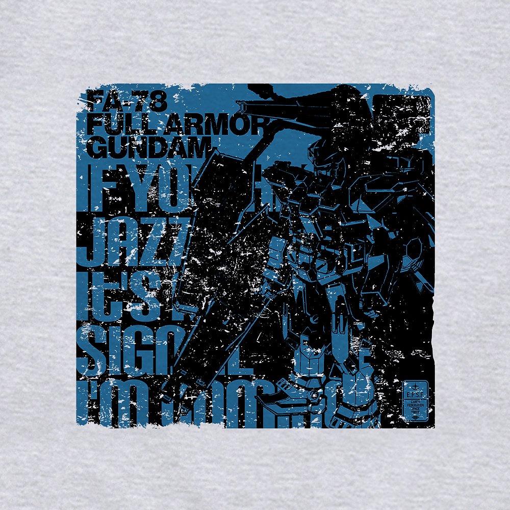 機動戦士ガンダム サンダーボルト フルアーマー・ガンダム Tシャツ/ASH-L Image 2 | AniSmile