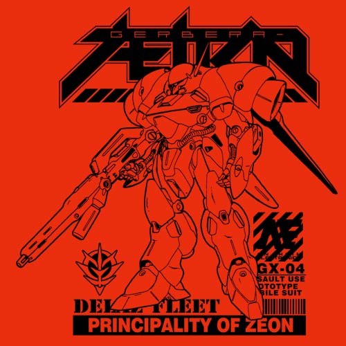 機動戦士ガンダム0083 STARDUST MEMORY ガーベラ・テトラ Tシャツ/WHITE-M Image 4 | AniSmile
