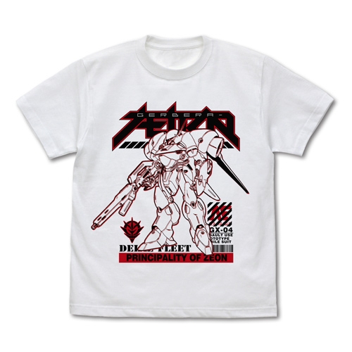 機動戦士ガンダム0083 STARDUST MEMORY ガーベラ・テトラ Tシャツ/WHITE-XL - AniSmile