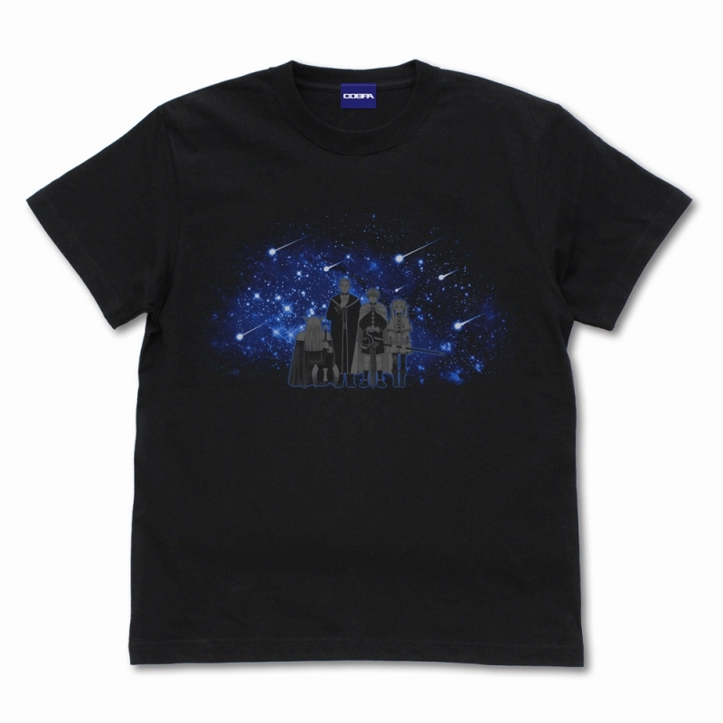 葬送のフリーレン 勇者一行 Tシャツ/BLACK-XL - AniSmile